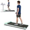 2 in 1 Under Desk Electric Treadmill 2.5HP, with Bluetooth APP and speaker, Remote Control, Display, Walking Jogging Running Machine Fitness Equipment