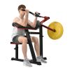 Bicep Tricep Curl Machine with Adjustable Seat, Bicep Curls and Tricep Extension Machine Home Gym