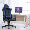 Massage Gaming Chair with Lumbar Support and Headrest