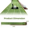 Indoor & Outdoor Golf Putting Mat Practice Training Aid with Auto Ball Return